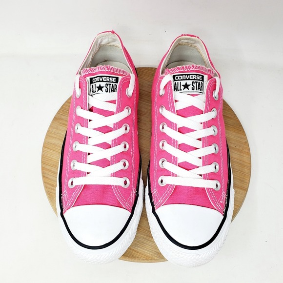 Converse Shoes Womens 7 Pink Chuck Taylor All Star Low Sneakers Lace Up - Picture 4 of 13